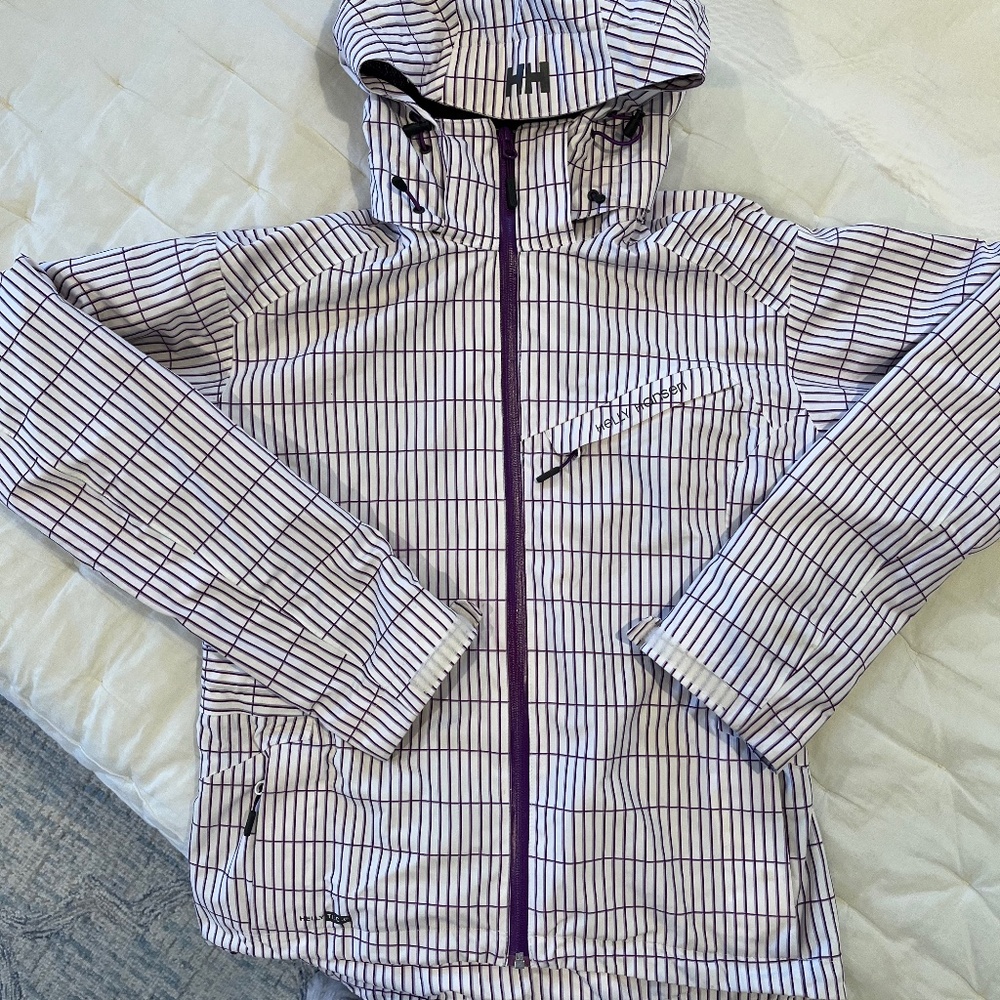 Helly Hansen- Rain Jacket- M- White/Purple